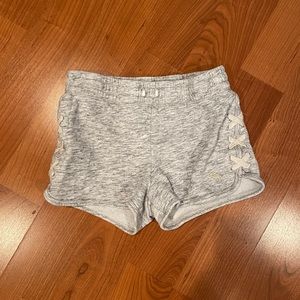 gray sweat short shorts